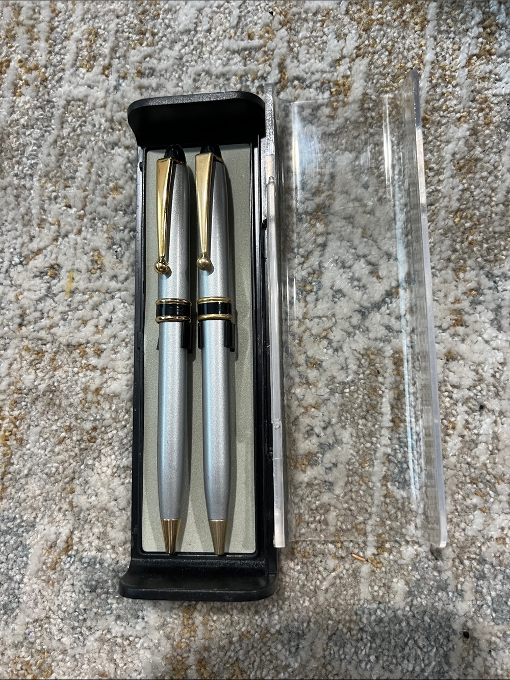Silver and Gold Ballpoint Pen Set - Writing Set z23